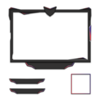 stream overlay face cam border design png