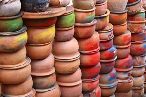 A crock is a pottery container sometimes used for food and water, synonymous with the word pot, and sometimes used for chemicals. Avanos, Nevsehir photo