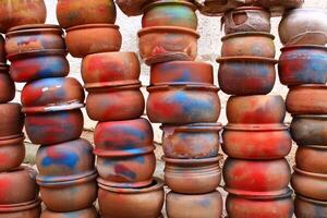 A crock is a pottery container sometimes used for food and water, synonymous with the word pot, and sometimes used for chemicals. Avanos, Nevsehir photo