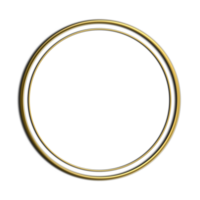 3d guld cirkel png