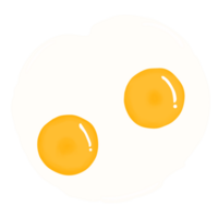 Double sunny side up egg png