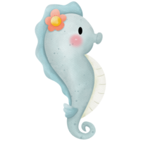 Sea animals watercolor so cute png