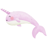 Sea animals watercolor so cute png