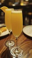 AI generated Beautiful mimosa drink photo