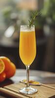 AI generated Beautiful mimosa drink photo