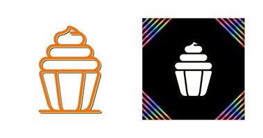 icono de vector de cupcake