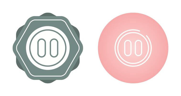 Pause Button Vector Icon