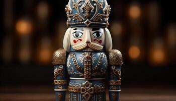 AI generated Religion figurine toy cultures statue decoration close up god generated by AI photo