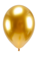 AI generated Gold balloon isolated on transparent background, png