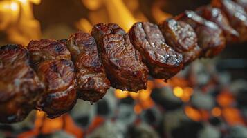 AI generated Picanha barbecue. This form of barbecue is widely consumed throughout Brazil photo
