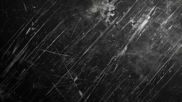 AI generated Grunge black scratch Texture Background photo