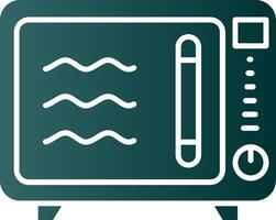 Oven Glyph Gradient Green Icon vector