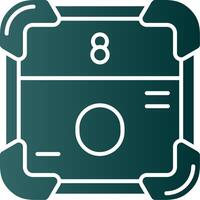 Oxygen Glyph Gradient Green Icon vector