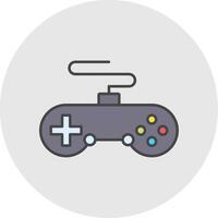 Controllers Line Filled Light Circle Icon vector