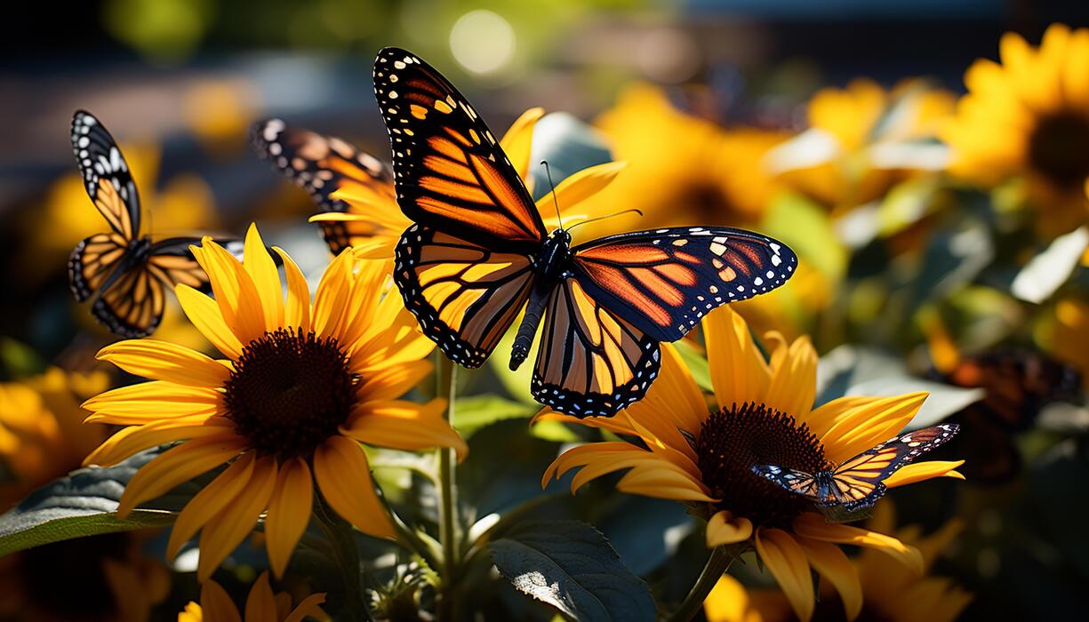 Sunflower Butterfly Stock Photos, Images and Backgrounds for Free Download