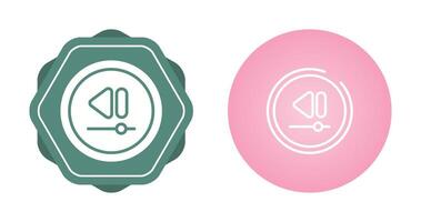 Video Rewind Button Vector Icon