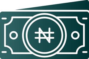 Namecoin glifo degradado verde icono vector