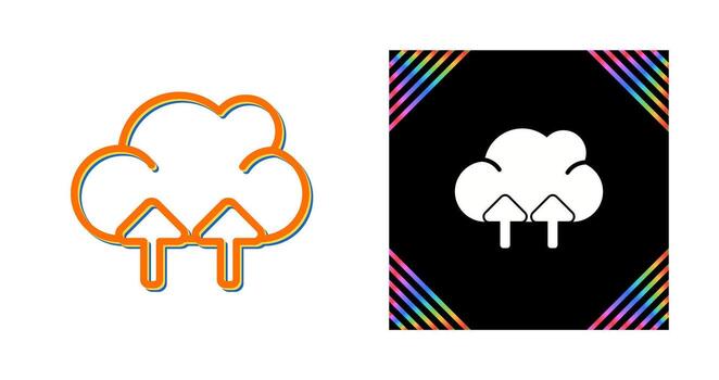 icono de vector de nube