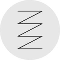 Spring Line Filled Light Circle Icon vector
