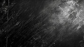 AI generated Grunge black scratch Texture Background photo