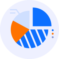 torta gráfico dados moderno ícone ilustração png