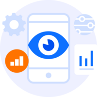 viewability mobile ad modern icon illustration png