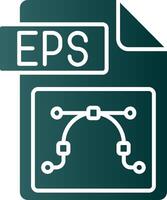 Eps file format Glyph Gradient Green Icon vector