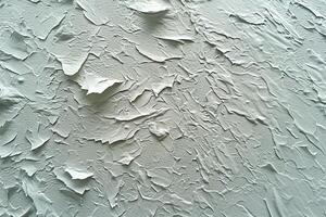 AI generated white wall with peeling paint photo