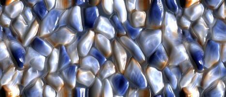 AI generated Close-up of a crystalline pattern with glass-like quartz textures photo