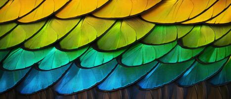 AI generated Detailed close up of the wing of a butterfly photo