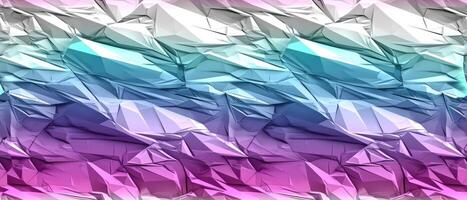 AI generated Colorful abstract background with a dynamic polygonal pattern in shades of blue and purple photo