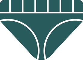 Underwear Glyph Gradient Green Icon vector