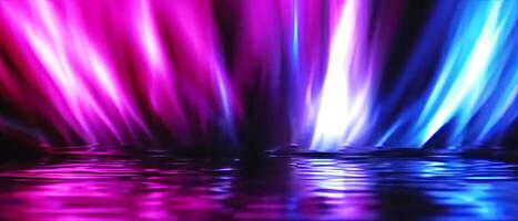 AI generated Blurry Image of Vibrant Water photo