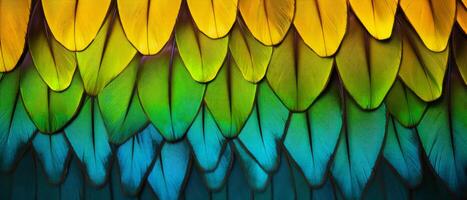 AI generated Colorful detailed close-up of a butterfly wings photo