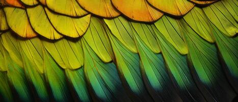 AI generated close-up intricate details of the butterfly wings photo