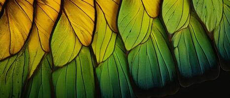 AI generated Detailed close up of the wing of a butterfly photo