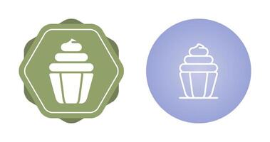 icono de vector de cupcake