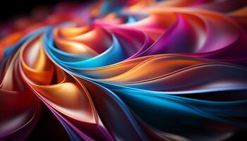 AI generated Abstract pattern of multi colored backdrop, futuristic design generated by AI photo