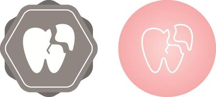 Broken Tooth Vector Icon