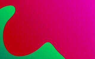 a red and green abstract background with a wave pattern vector