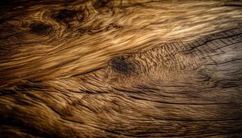 AI generated Abstract nature pattern on old wood backdrop, antique animal macro design generated by AI photo