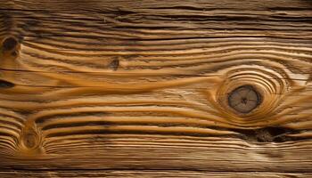 AI generated Nature old, weathered timber plank creates a beautiful, striped backdrop generated by AI photo