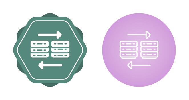 nube migración vector icono