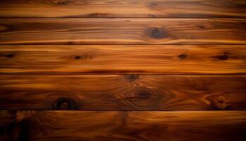 AI generated Wood plank backdrop, old table, close up of rough timber flooring generated by AI photo