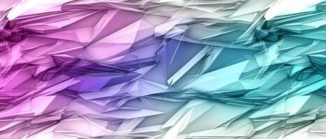 AI generated Colorful abstract background with a dynamic polygonal pattern in shades of blue and purple photo