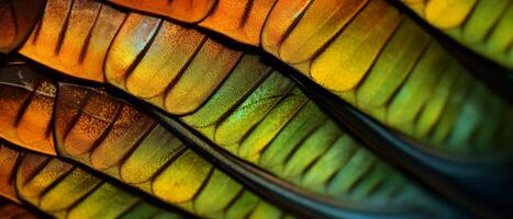 AI generated Detailed close-up of a butterfly wings photo