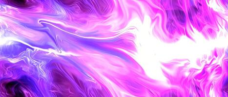 AI generated A vibrant abstract background with a dynamic flow of purple and white colors photo