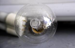 Old glass bulb photo