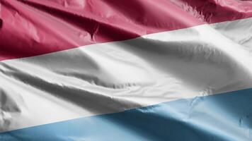 Luxembourg drapeau Contexte réaliste agitant dans le vent 4k vidéo, pour indépendance journée ou hymne parfait boucle video