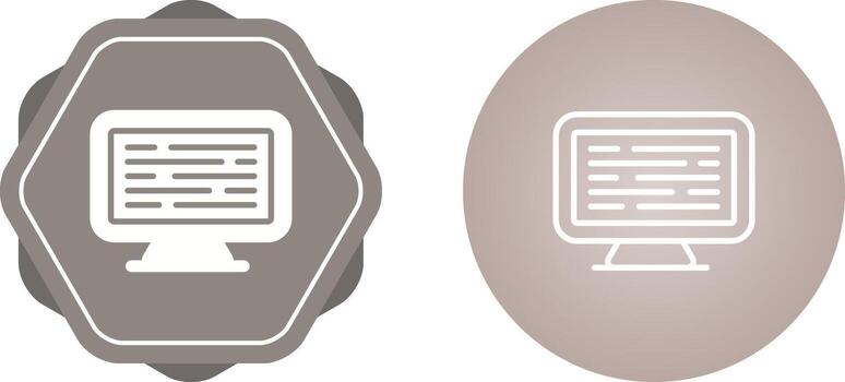 Computer Vector Icon